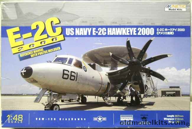 Kinetic 1/48 Grumman E-2C Hawkeye - US Navy VAW-112 Golden Hawks, K48016 plastic model kit